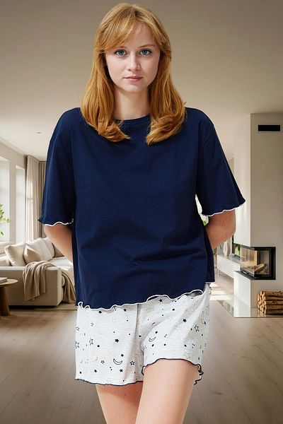 PayBuy Women's Galaxy Pattern Pajama Set Cotton Polyester Knitted Fabric Quality Craftsmanship Distinguished Material