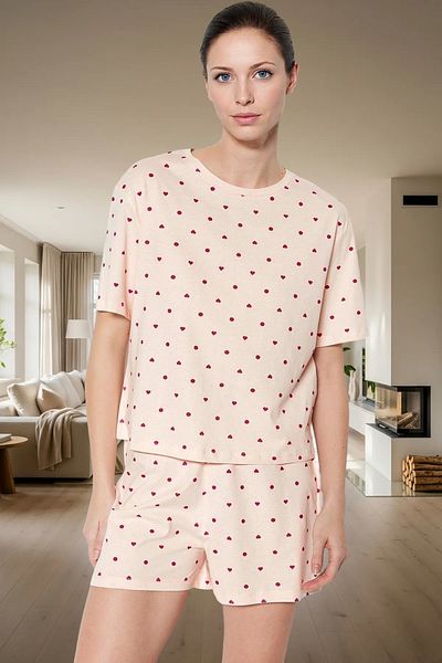 PayBuy Women's Short Sleeve Regular Fit Cotton Pajama Set Long Lasting Premium Quality Special Design