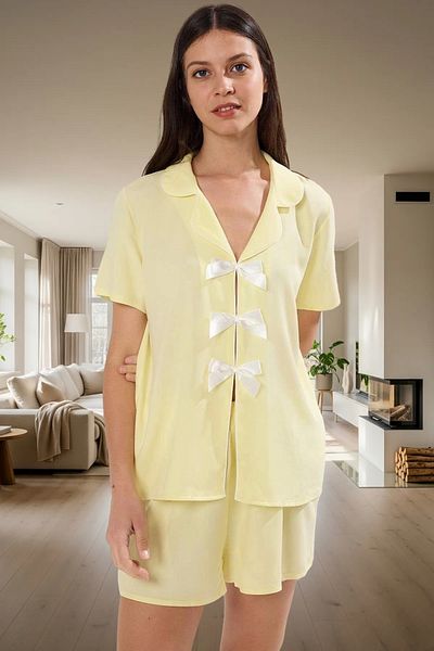 PayBuy Women's Viscose Shorts Pajamas Set Regular Fit Summer Carefully Selected Modern Style