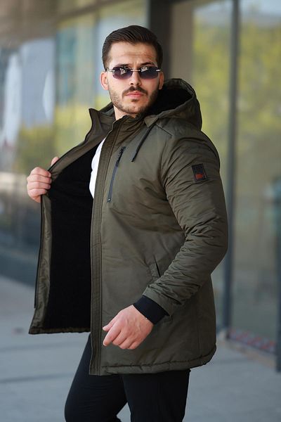 ByTrend Αδιάβροχο παλτό με επένδυση από γούνα - Bl 1583