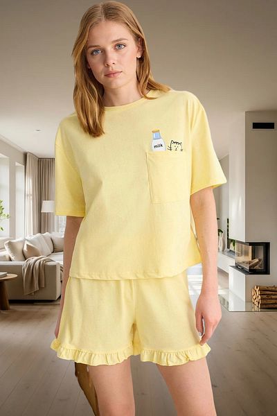 PayBuy Women's Cotton Knitted Pajama Set Summer Short Shorts Comfortable Design and Stylish Perfect Fit
