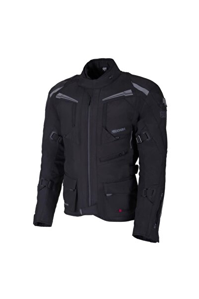 4Riders Herman Pro 3 Katmanlı CE Sertifikalı Korumalı Motosiklet Montu (Geniş Beden) Siyah