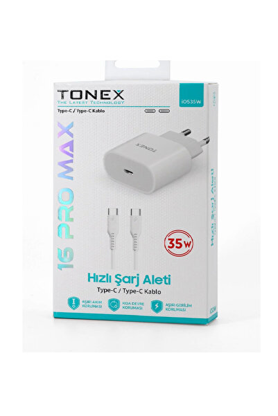 Genel Markalar Iphone 15 15 Plus 15 Promax 16 16 Promax Uyumlu Hızlı Şarj Aleti 35w Tonex