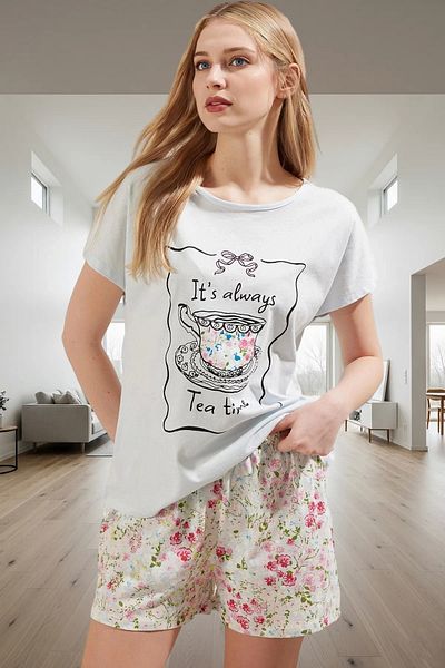 PayBuy Women's Cotton Floral Pajama Set Comfortable Summer Homewear Distinguished Material Premium Quality