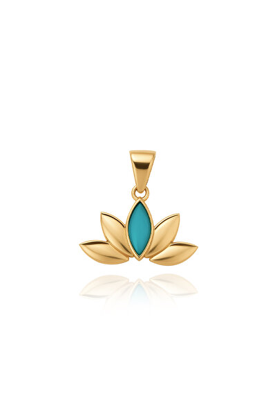 İzgi Kuyumculuk Mineli Lotus Charm