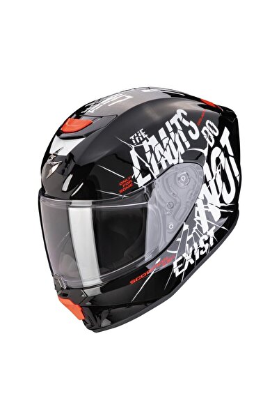 Scorpion Exo-jnr Air Boum Kapalı Çocuk Motosiklet Kaskı Siyah Beyaz