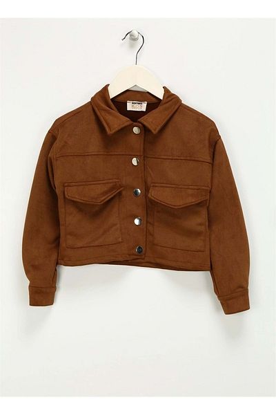 Koton Girls' Clothing Jacket 4Wkg20015Ak Camel Hair
