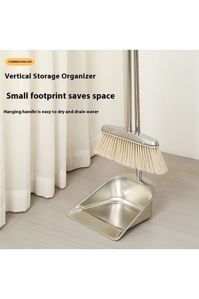Choice Mingqiang Broom Seamless Floor Dustpan Combination Set Broom Sweeping Hair Sweeping Artifact Stai...