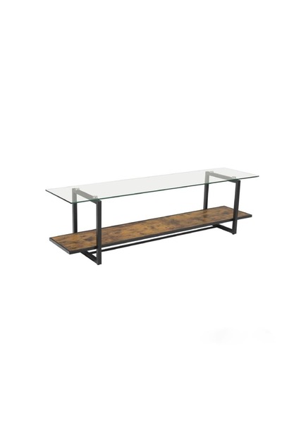 DEC4 Plasma table, wood with glass, 160 cm
