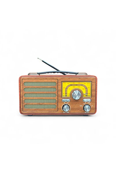 ROYALTREND Nostaljik Gerçek Ahşap Radyo,Şık Tasarım , Bluetooth Nostalji Radyo