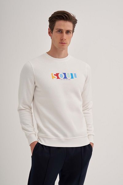 Cazador Jazz 5161 3 Thread Sweat 24kceeo05161 Εκρού