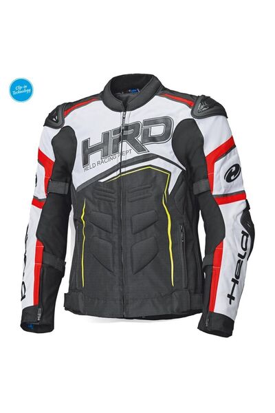 Held Safer Srx Sport Korumalı Motosiklet Montu Siyah Beyaz Kırmızı