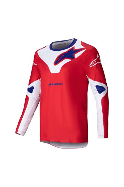 Alpinestars Racer Veil Kros Motosiklet Jerseyi Kırmızı Beyaz Mavi