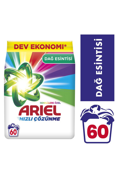 Ariel 9 Kg Dağ Esintisi Aqua Pudra Renklilere Özel