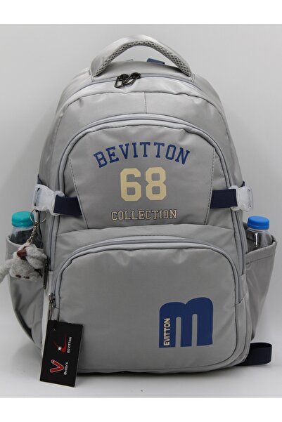 Bevitton Bvt-34500 Water Repellent Fabric School Bag Mink-Powder School Backpack