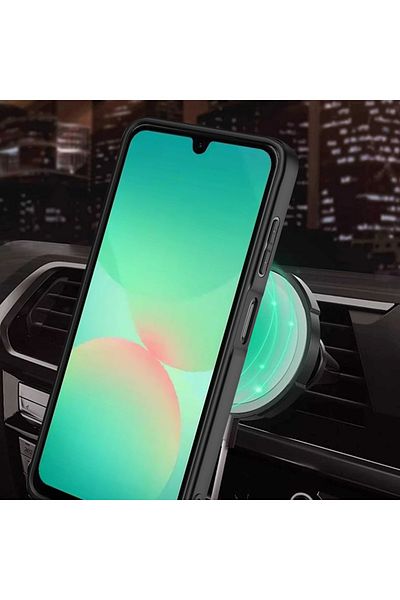 SKYDDAR INNOVATION Case for Samsung Galaxy A26 5G, RuggedCam, Shockproof magnetic ring, sticker set, Gray