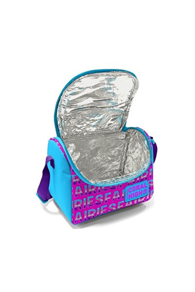 Coral High Kids Pink Blue Fairy Patterned Glitter Thermo Lunch Box 11853