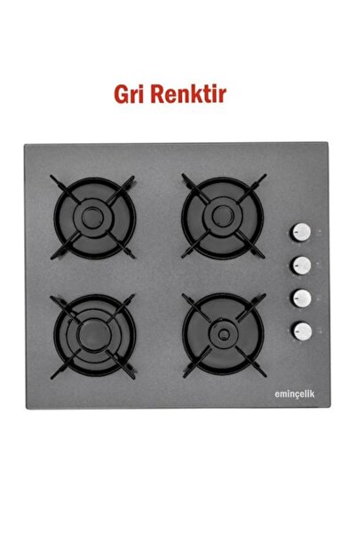 Eminçelik Ec-ah 1240 Gg60 Ankastre Gömmeli Gri Cam Ocak Sancak Alimer