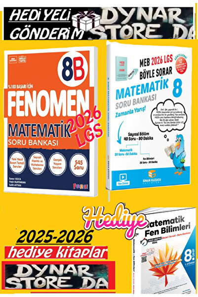 Fenomen Yayıncılık Fenomen 8.sınıf Matematik B Ve Meb Böyle Sorar 2026 Matematik Soru Bankası