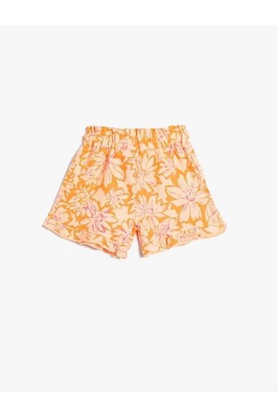 Koton Baby Girl Clothing Shorts 3Smg40008Aw Orange Patterned Orange Patterned