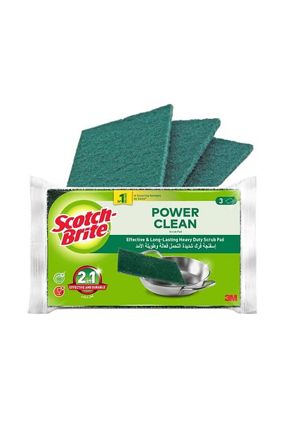Scotch Brite Scotch-brite Heavy Duty Scouring Pad 3 Pcs – Tough Cleaning For Kitchen, Pans, Grills & More