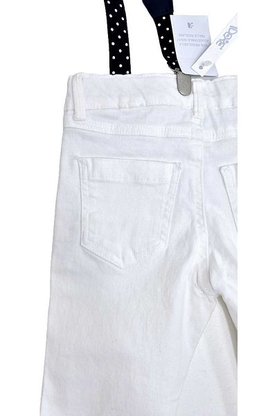Idexe Pantaloni Jeans Cu Bretele Detasabile