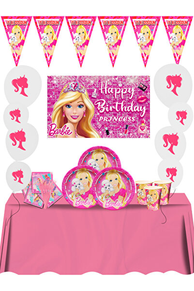 Barbie 24 People Birthday Party Supplies Ornaments Set with Banners