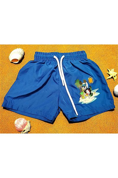 MİLAYS LİFE HOME COLLECTİON Pantaloni scurți de baie din plasă din plasă pentru băiat cu model Mikifare
