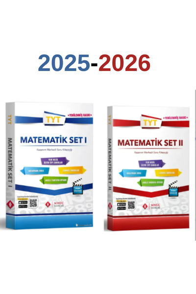 Sonuç Yayınları Sonuç Tyt Matematik Set 1 Ve 2 Set Yenilenmiş Baskı 2025-2026