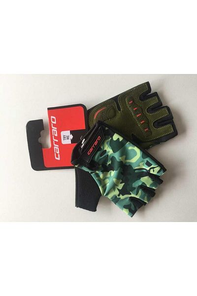 Carraro X Large Short Finger Cycling Gloves Green Cr-2117 Size Xl Cycling Gloves