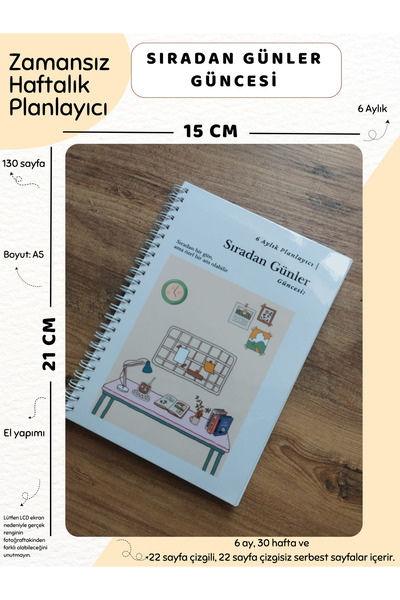 Else Craft 6 Aylık Haftalık Planlayıcı - Sıradan Günler Güncesi