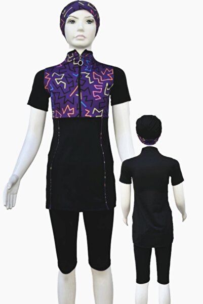 bigiyin Детски бански с половин ръкав, детски бански с цип и къс ръкав, бански за момиче