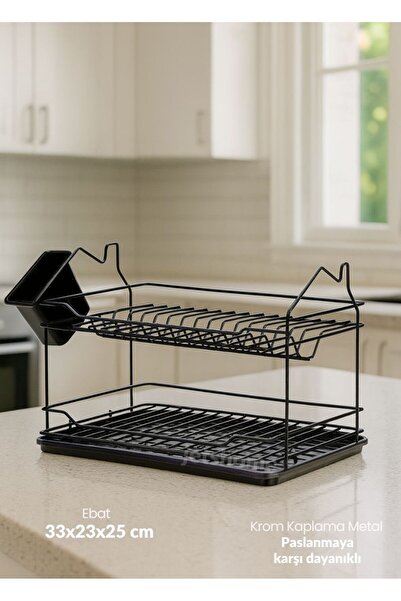 Jet's Home Mini Boy Bulaşıklık Tezgah Üstü Tabaklık BPA FREE Bulaşık Sepeti S...