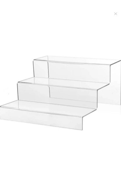 SeHa Design Seha Plexi Acrylic 25x7 cm Πλάτος 3 Επιπέδων Σκάλα Βάση Διαφανής 3 Σκαλοπάτια Πλάτος 25cm