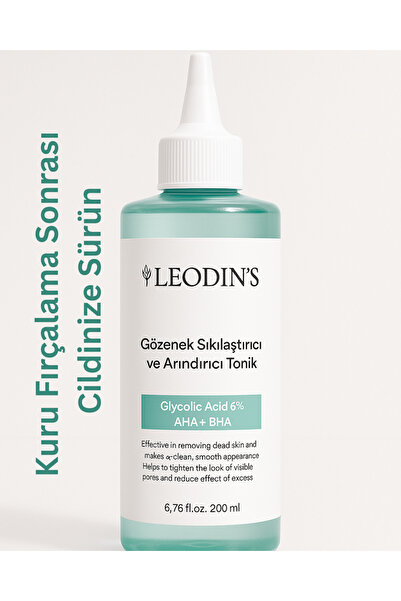 LEODİNS Selülit, Batık Ve Çilek Bacak Karşıtı Bakım Seti | At Kılı Fırçası - Sıkılaştırıcı Tonik