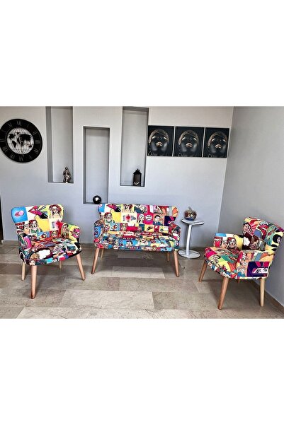 WATERYBROOK Çay Seti Koltuk Takımı - Cafe - Balkon - Bahçe - Ofis Mobilyası -...