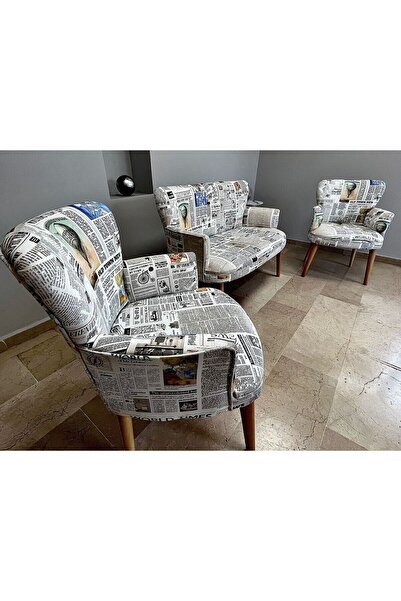 WATERYBROOK Çay Seti Koltuk Takımı - Cafe - Balkon - Bahçe - Ofis Mobilyası -...