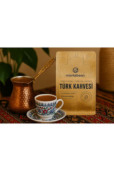 Montebean Medium Roasted Turkish Coffee 250 g X 4