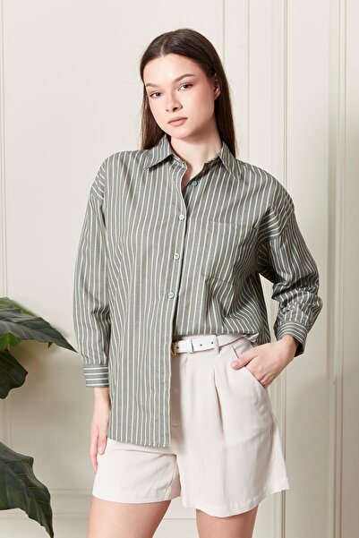 Jack Morino Striped Oversize Women's Shirt