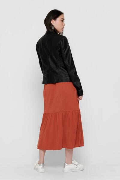 ONLY Kožená bunda Onlbandit Faux Leather Biker 15081400-blk