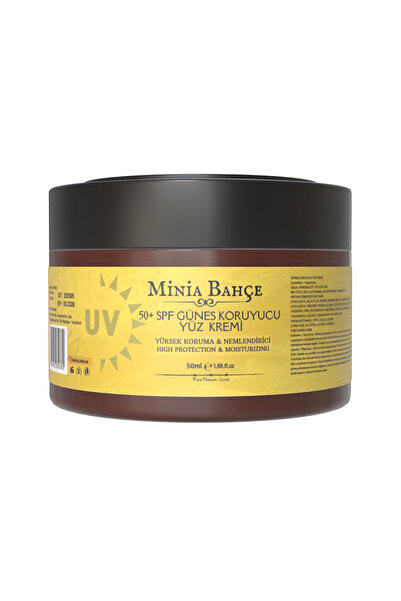 Minia Bahçe Bitki ve Sanat Atölyesi 50 SPF Sunscreen Face Cream - 50 ml