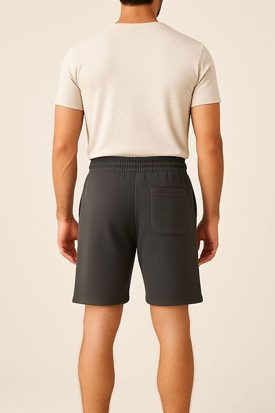 Sarkastik& Men's Smoked Cotton Slim Shorts Alc010033