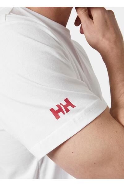Helly Hansen Shoreline 2.0 Erkek Beyaz Yuvarlak Yaka Tişört