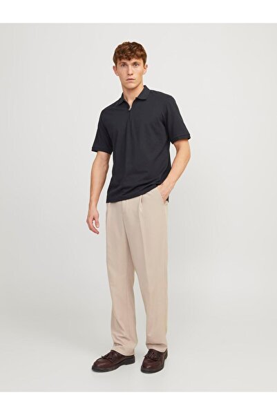 Jack & Jones Ανδρικό μπλουζάκι Jjemac Zip Ss Polo Sn