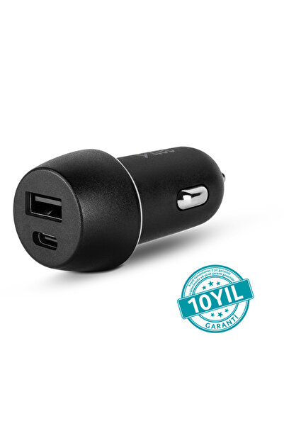 Ttec SmartCharger Duo PD 32W Araç Hızlı Şarj Aleti USB-C+USB-A