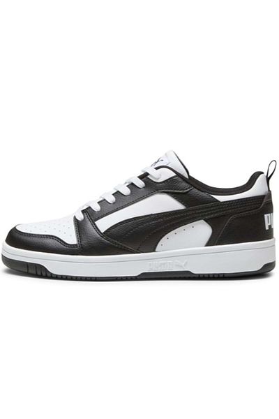 Puma 392328-01 Rebound V6 Low Unisex Αθλητικά Παπούτσια Λευκό-μαύρο