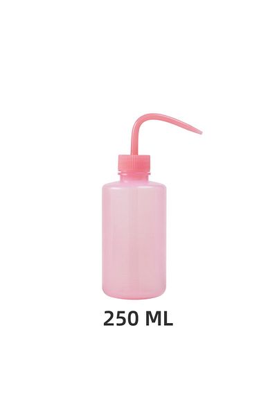 Choice 250ml Pink 250/500ml Eyelash Cleaning Washing Bottle Curved Spout Cleaner Waterproof Eyebrow Remover