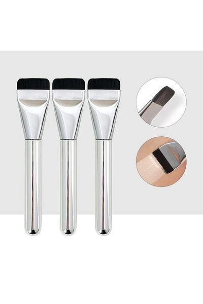 Choice 3pcs 1/3 Pcs Flat-head Foundation Brush Ultra-thin Brush Head Traceless Foundation Makeup Brush Cosm