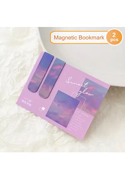 Choice قطعتان من علامات مرجعية مغناطيسية على شكل منظر طبيعي للغابات لصفحات الكتب والقراء