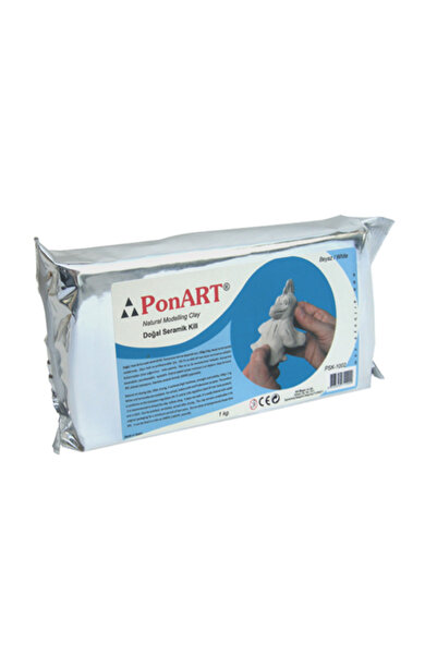 Ponart Doğal Seramik Kili Beyaz 1 kg
